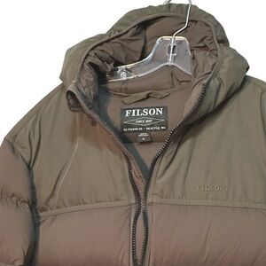 FILSON Otter Green Featherweight Down Jacket